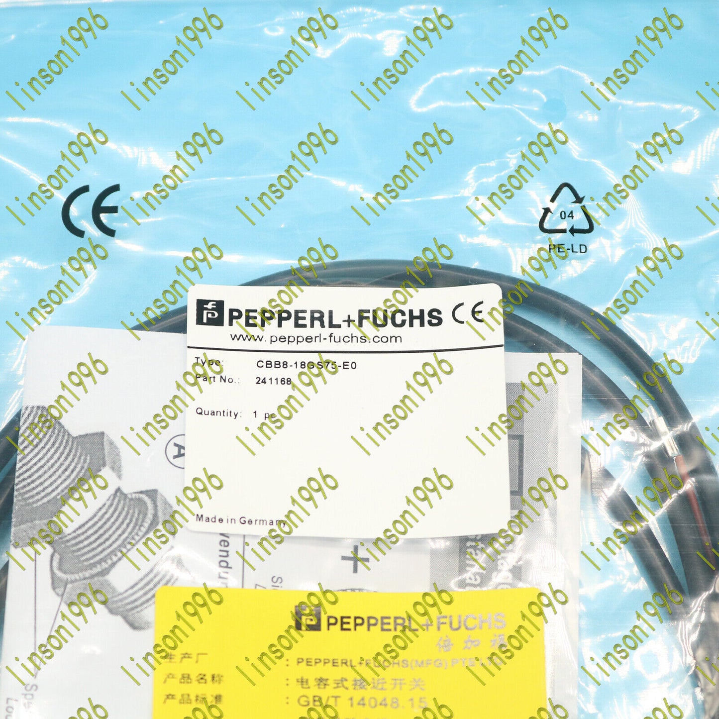 Pepperl+Fuchs CBB8-18GS75-E0 Proximity Switch - PEPPERL+FUCHS