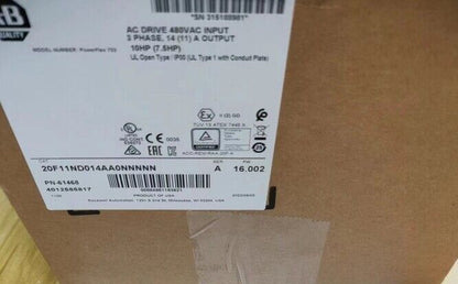 Factory-Sealed Allen-Bradley 20F11ND014AA0NNNNN Powerflex 753 AC Drive - ALLEN-BRADLEY