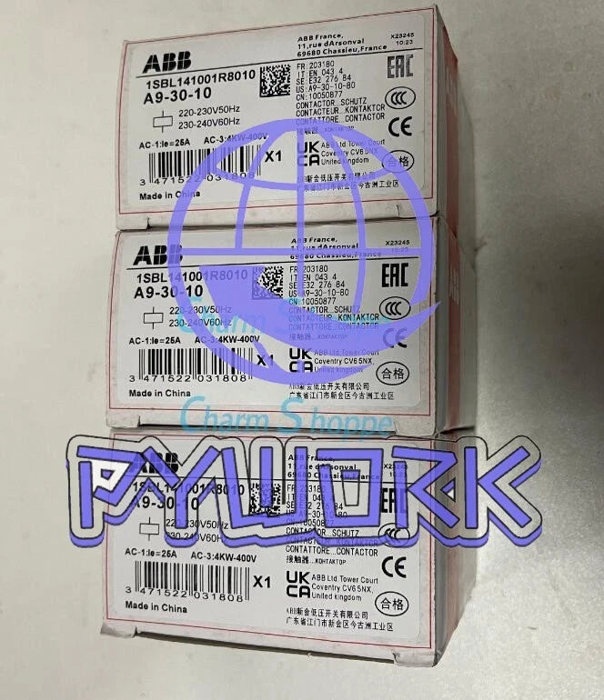 1PCS ABB Contactor A9-30-10 220V A9-30-10-80 1SBL141001R8010 Fast Shipping