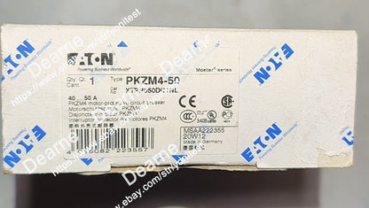 new Eaton PKZM4-50 Thermal Magnetic Circuit Breaker - Black/White