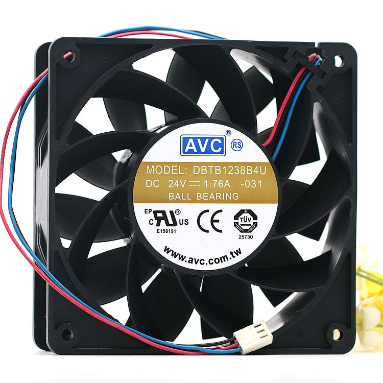 1pcs AVC DBTB1238B4U 24V 1.76A 12CM 12038 inverter fan 4pin