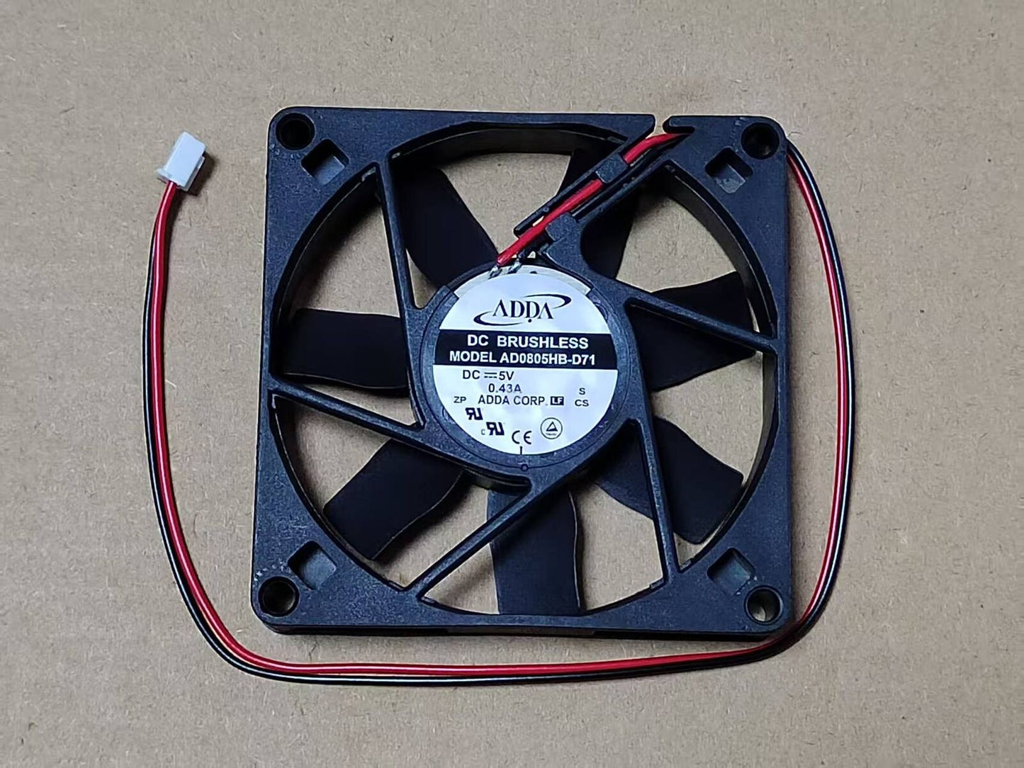 new 1pcs ADDA AD0805HB-D71 8015 0.43A CPU 5V cooling fan