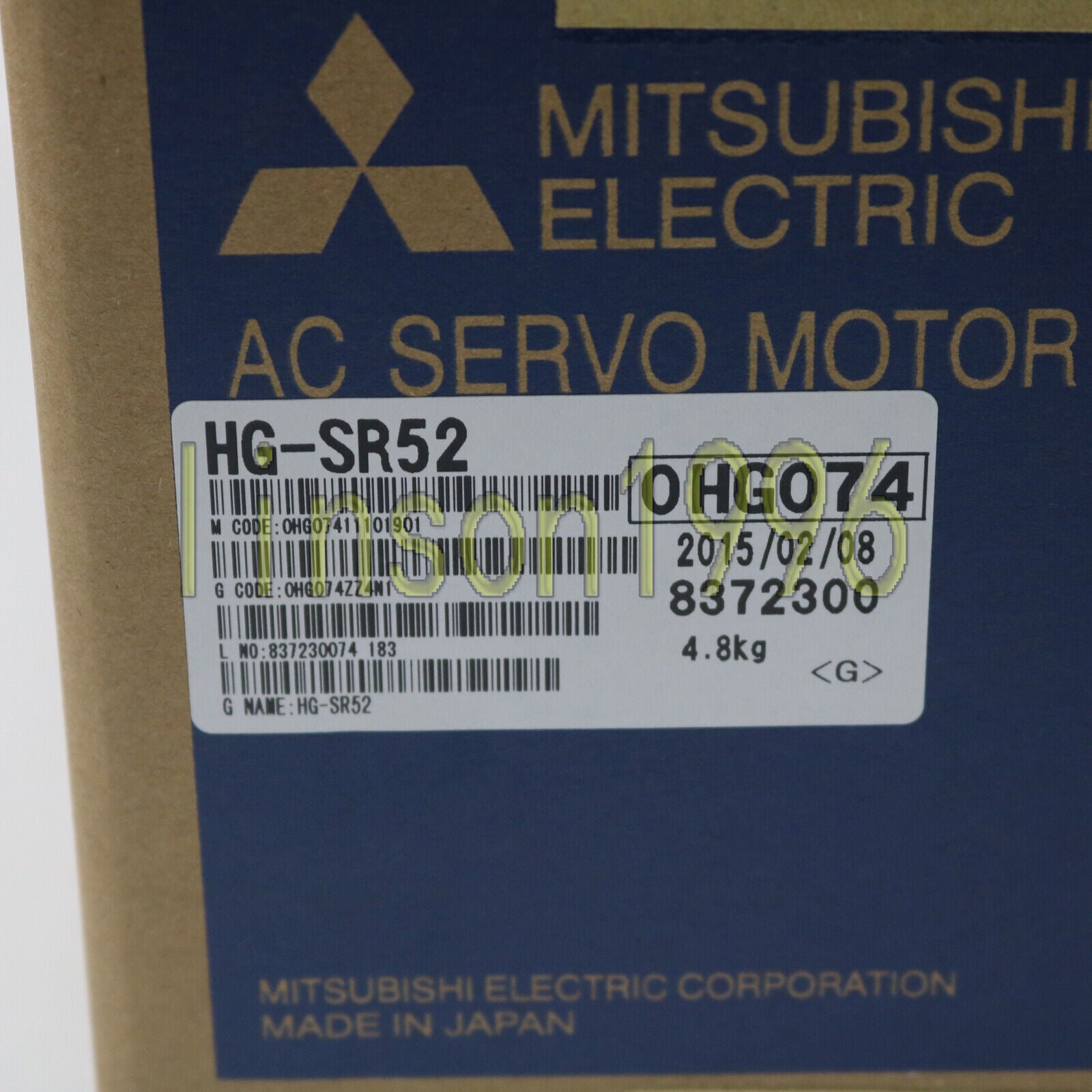 Mitsubishi HG-SR52 AC Servo Motor 1PC Fast Ship - MITSUBISHI