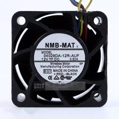 NMB 04028DA-12R-AUF 4028 DC12V 0.52A 4CM 4-Wire Speed Control Cooling Fan
