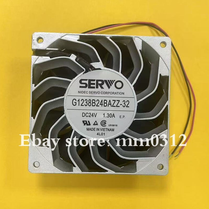SERVO G1238B24BAZZ-32 DC24V 1.30A 12CM 2-Wire Inverter Cooling Fan