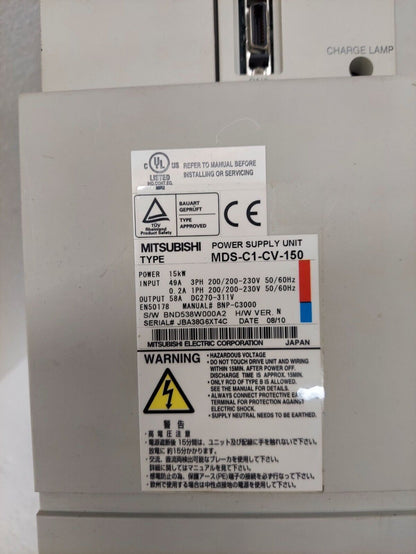 Mitsubishi Power Supply Unit MDS-C1-CV-150 - MITSUBISHI ELECTRIC CORPORATION