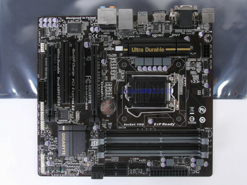 used GIGABYTE GA-H87M-D3H Motherboard Intel H87 Socket 1150 DDR3