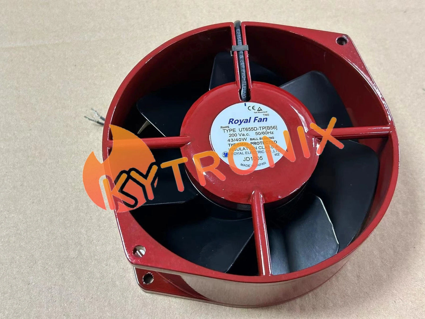 ORIGIANL ROYAL FAN UT655D-TP [B56] axial flow cooling fan 0.24/0.26A 200VAC