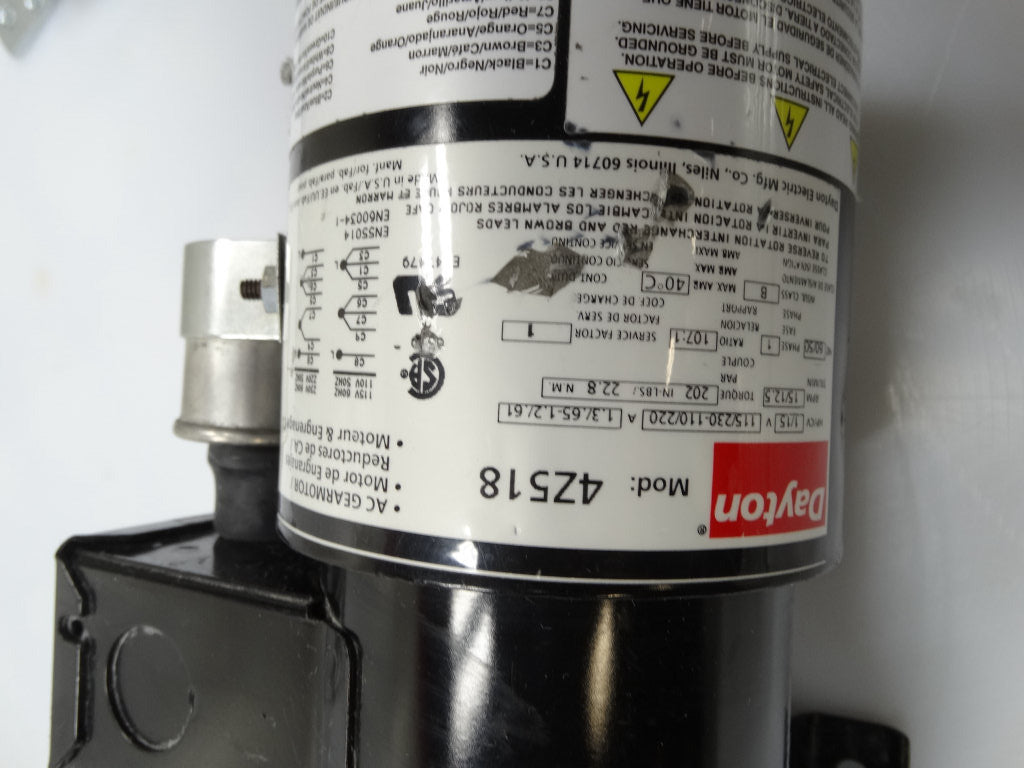 GRAINGER 4Z518 Motor for Industrial Use, 250W, 240V, 3000 RPM, High Efficiency, Durable Design - GRAINGER