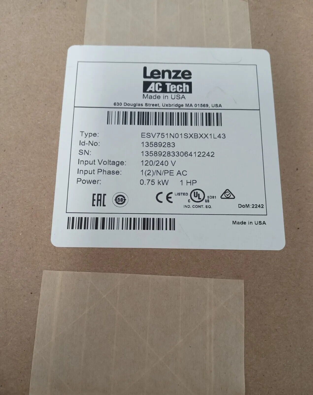 new 1PCS LENZE ESV751N01SXB - LENZE