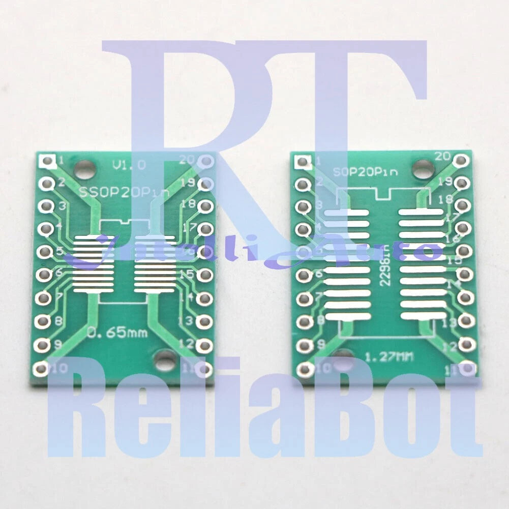 SSOP20 PCB SMD DIP/Adapter Plate Pitch 0.65/1.27mm(1pcs )
