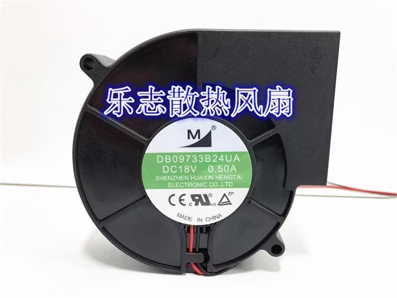 M DB09733B24UA DC18V 0.30A 9733 2-Wire Turbo Cooling Fan