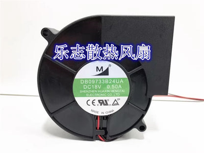 M DB09733B24UA DC18V 0.30A 9733 2-Wire Turbo Cooling Fan