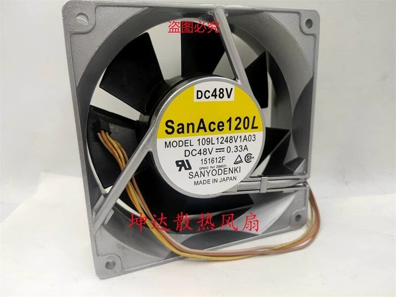 Sanyo 109L1248V1A03 12038 DC48V 0.33A 12CM Server Cooling Fan