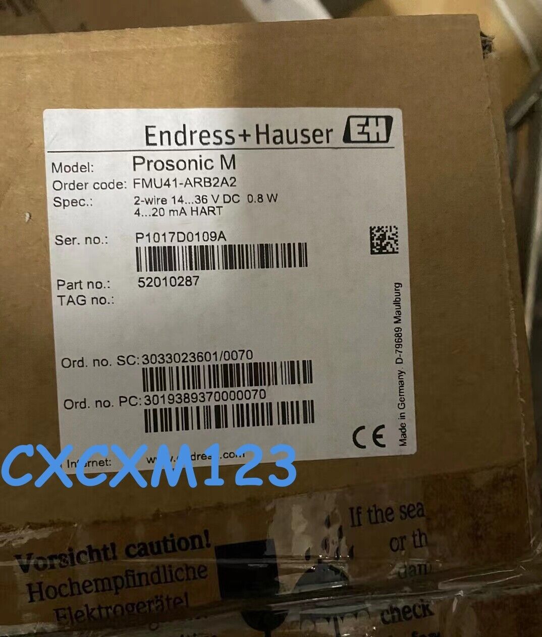 Ultrasonic Level Meter FMU41-ARB2A2 E+H by Rittal - RITTAL