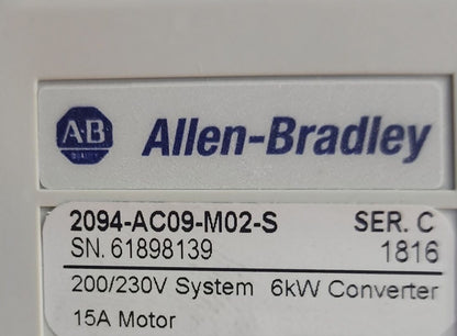 Allen Bradley 2094-AC09-M02-S Kinetix 6000 Axis Module 200/230V 6kW - ALLEN BRADLEY