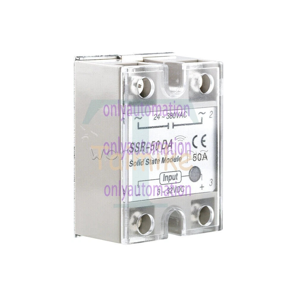25A/40A/60A SSR-25DA/40DA/60DA Fotek Solid State Relay Module Alloy Heat Sink N!