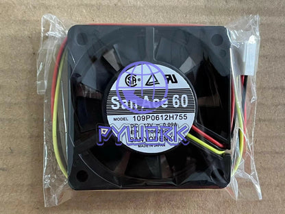 Sanyo 6015 6CM 109P0612H755 12V 0.09A inverter cooling fan~