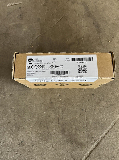 2024 Allen Bradley 5069-IF8 Factory Sealed Series B, FW 3.011 Model - ALLEN BRADLEY