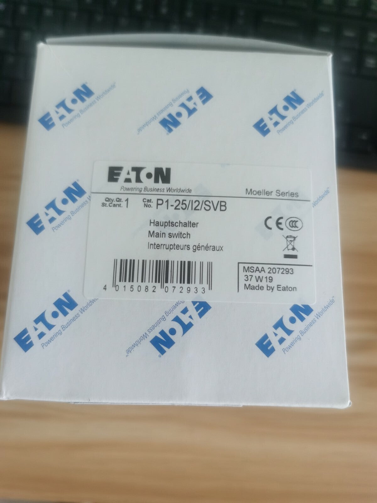 1PCS Eaton Moeller P1-25/I2/SVB P125I2SVB Main Switch