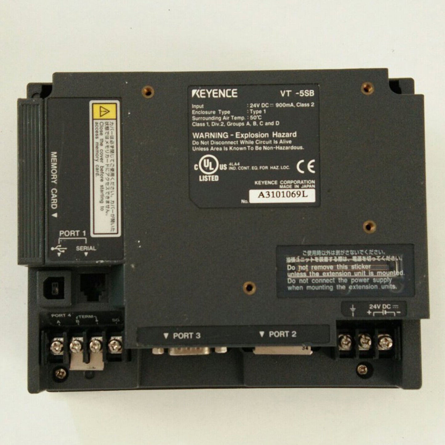 used VT-5SB Touch Panel - ONE KEYENCE