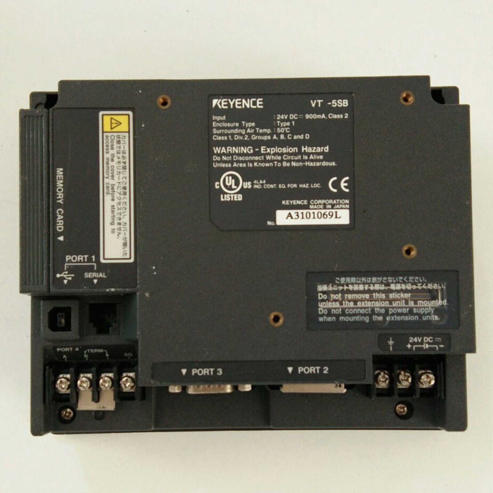 used VT-5SB Touch Panel - ONE KEYENCE