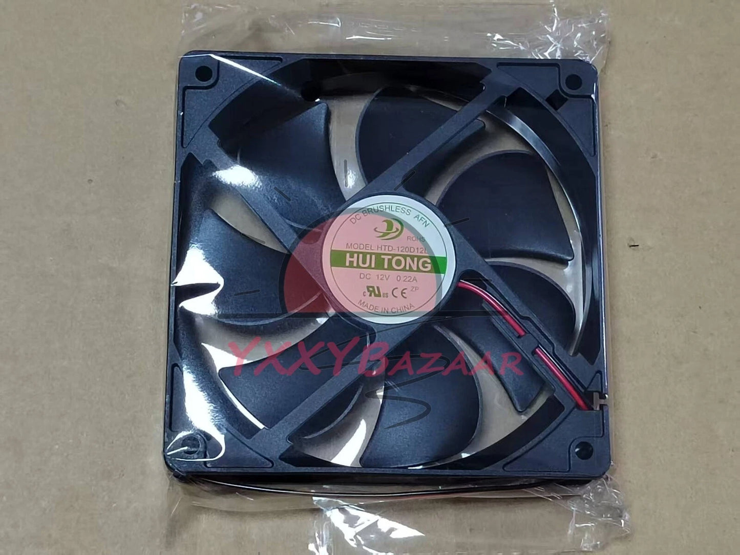 1PC HTD-120D12L Cooling Fan 12V 0.22A 2-wire Free shipping