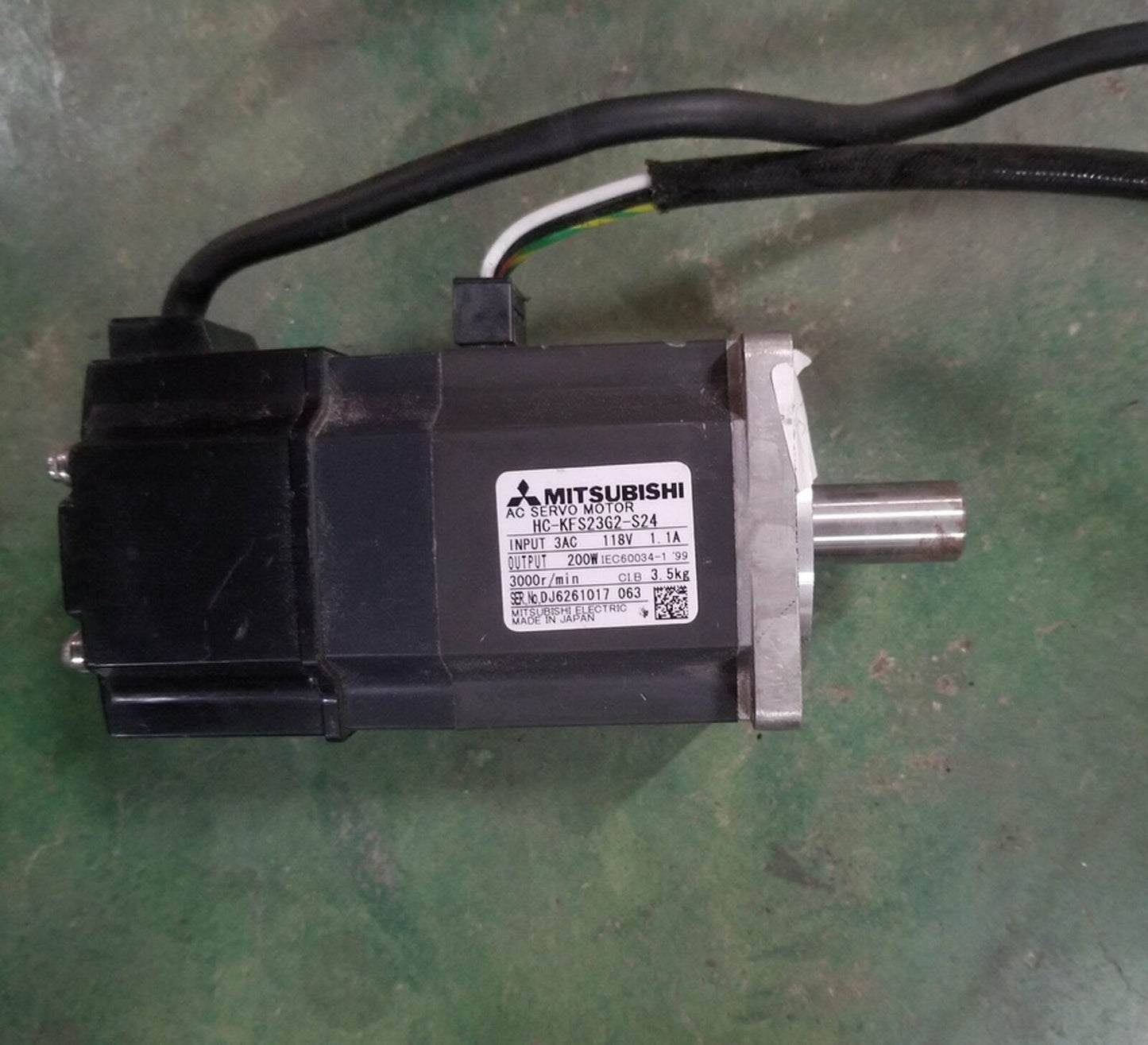 used Mitsubishi servo motor HC-KFS23G2-S24 Tested in good condition - MITSUBISHI