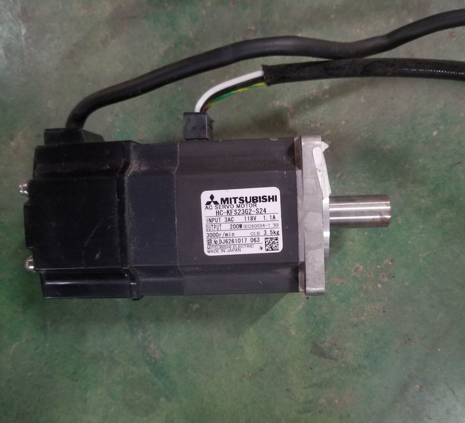 used Mitsubishi servo motor HC-KFS23G2-S24 Tested in good condition - MITSUBISHI