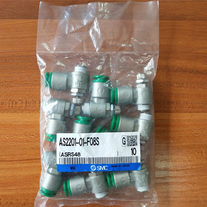 SMC SMC AS2201-01-F08S Throttle Valve Bag/10pcs - SMC