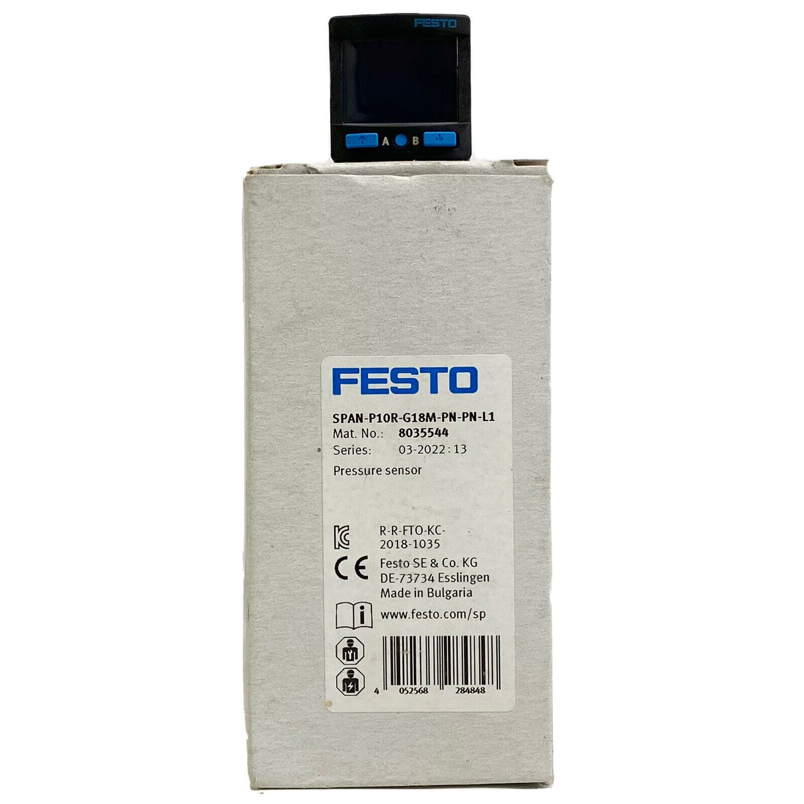 new FESTO SPAN-P10R-G18M-PN-PN-L1 8035544 Pressure Sensor - FESTO