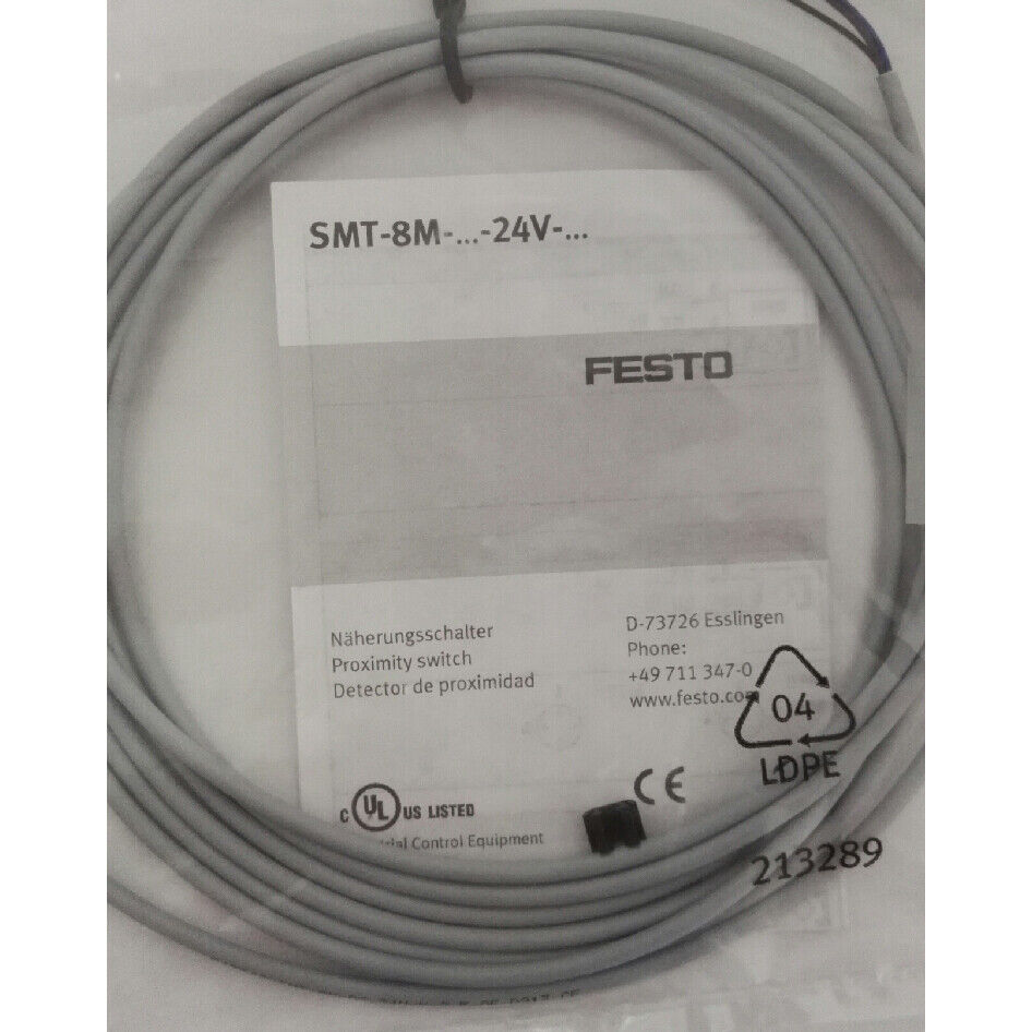 FESTO Proximity sensor 543867 SMT-8M-PS-24V-K-2.5-OE SHIP - FESTO