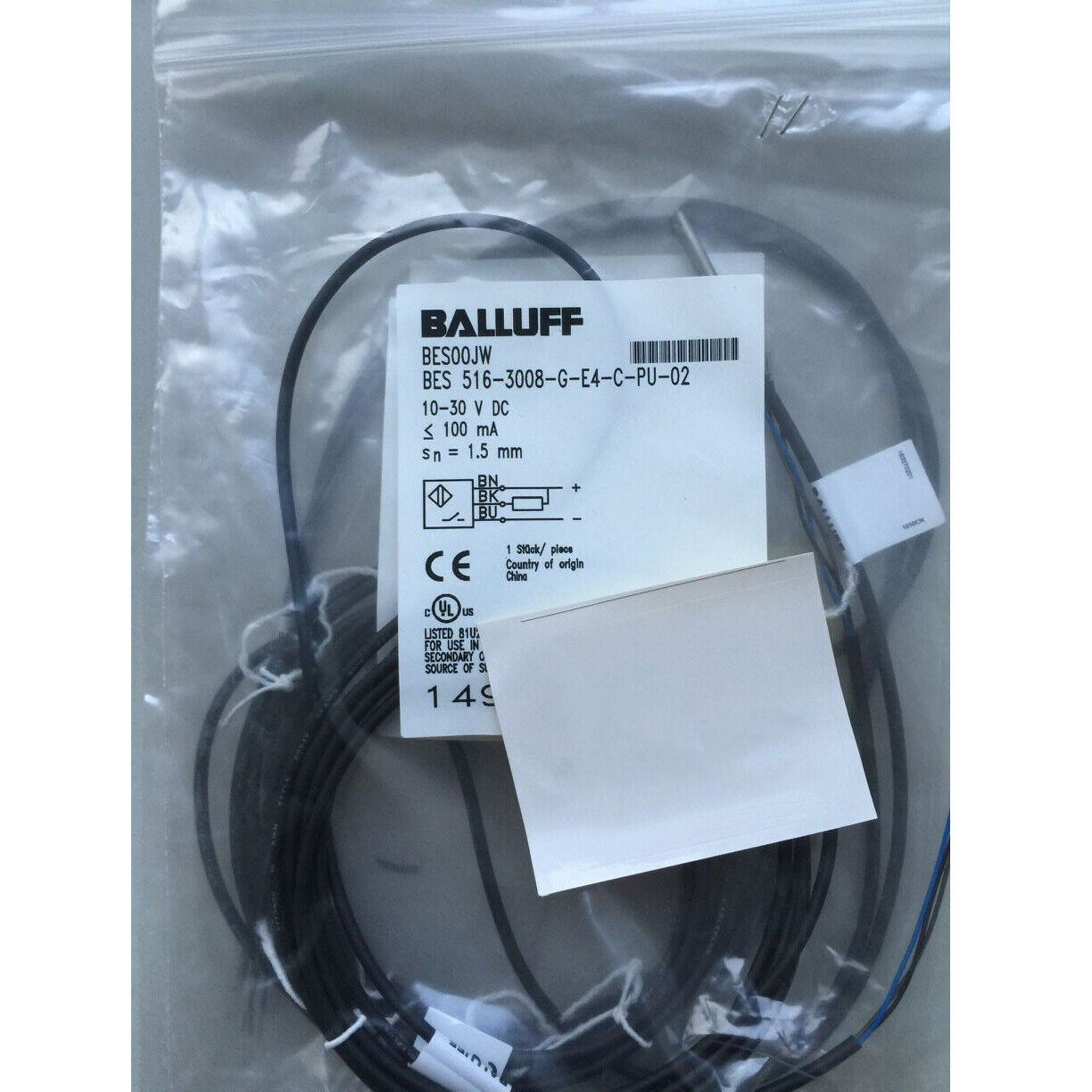 1PC Balluff Proximity Switch BES 516-3008 - BALLUFF