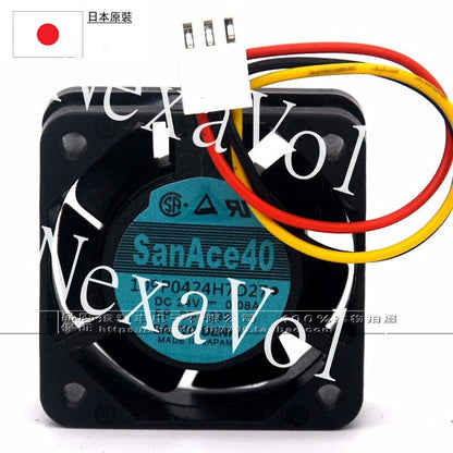 San Ace 40 109P0424H7D27 DC24V 0.08A 4cm Cooling Fan 3-Line