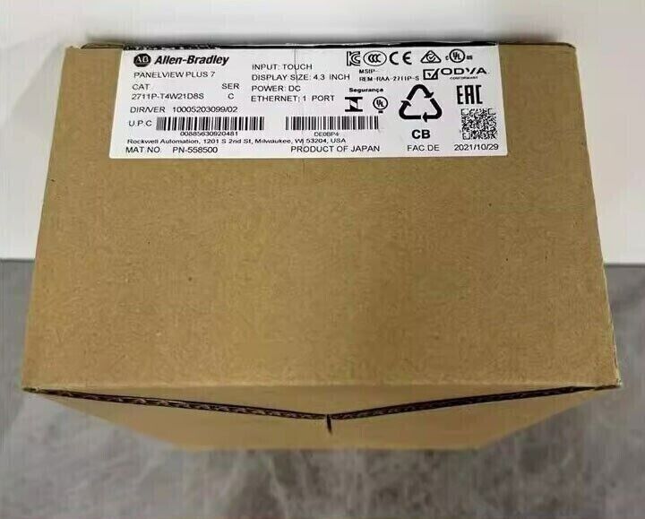 New Factory Sealed AB 2711PT4W21D8S Panelview Plus 7 inch Touch Screen 2711PT4W21D8S - PANELVIEW