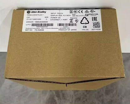 New Factory Sealed AB 2711PT4W21D8S Panelview Plus 7 inch Touch Screen 2711PT4W21D8S - PANELVIEW