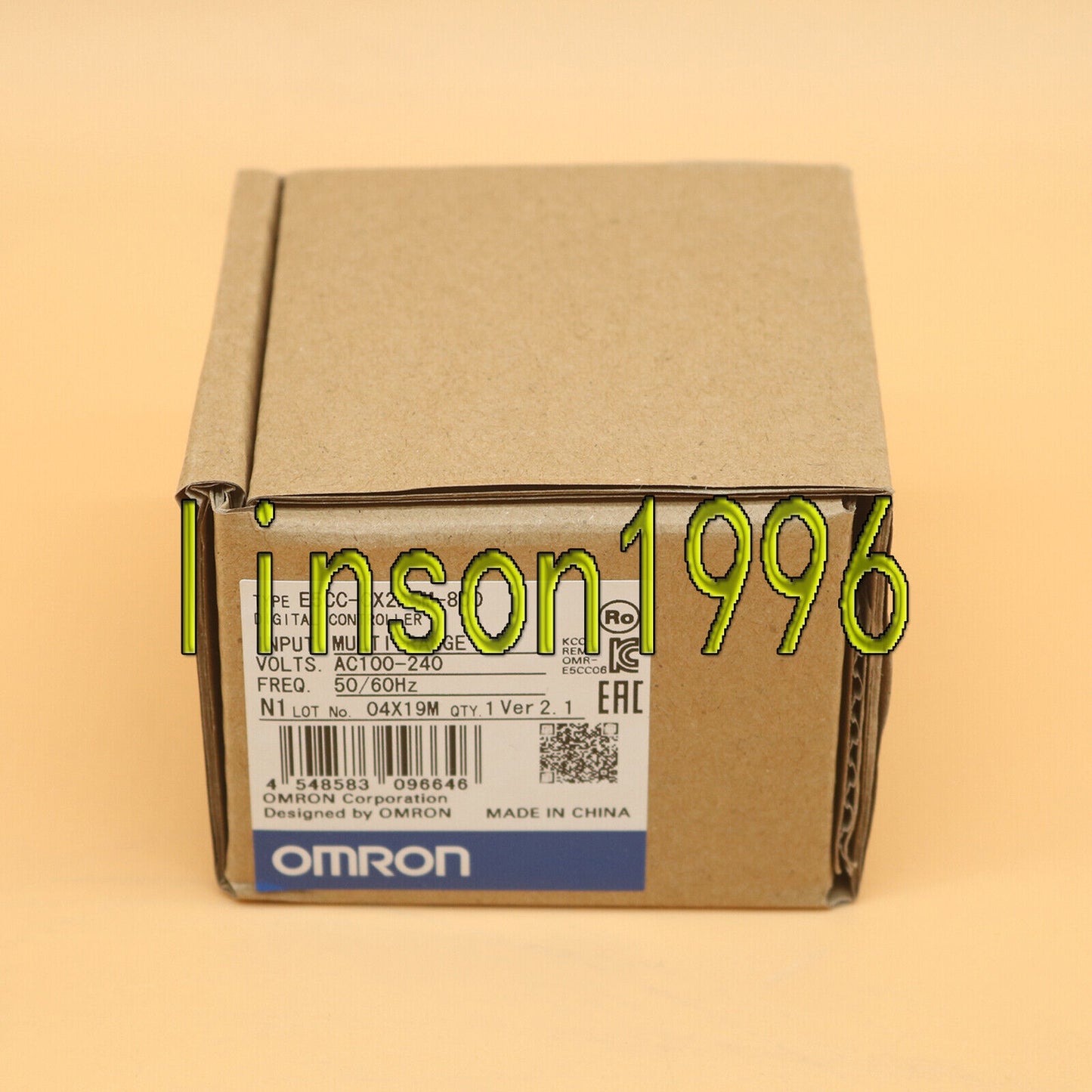 Omron Temperature Controller E5CC-CX2ASM-800 100-240VAC 1 Year - OMRON