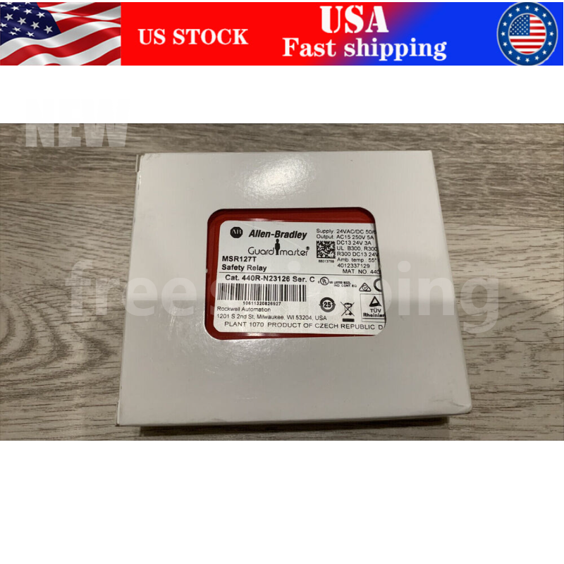 new Allen Bradley MSR127T Safety Relay - Red (440R-N23126) - ALLEN BRADLEY