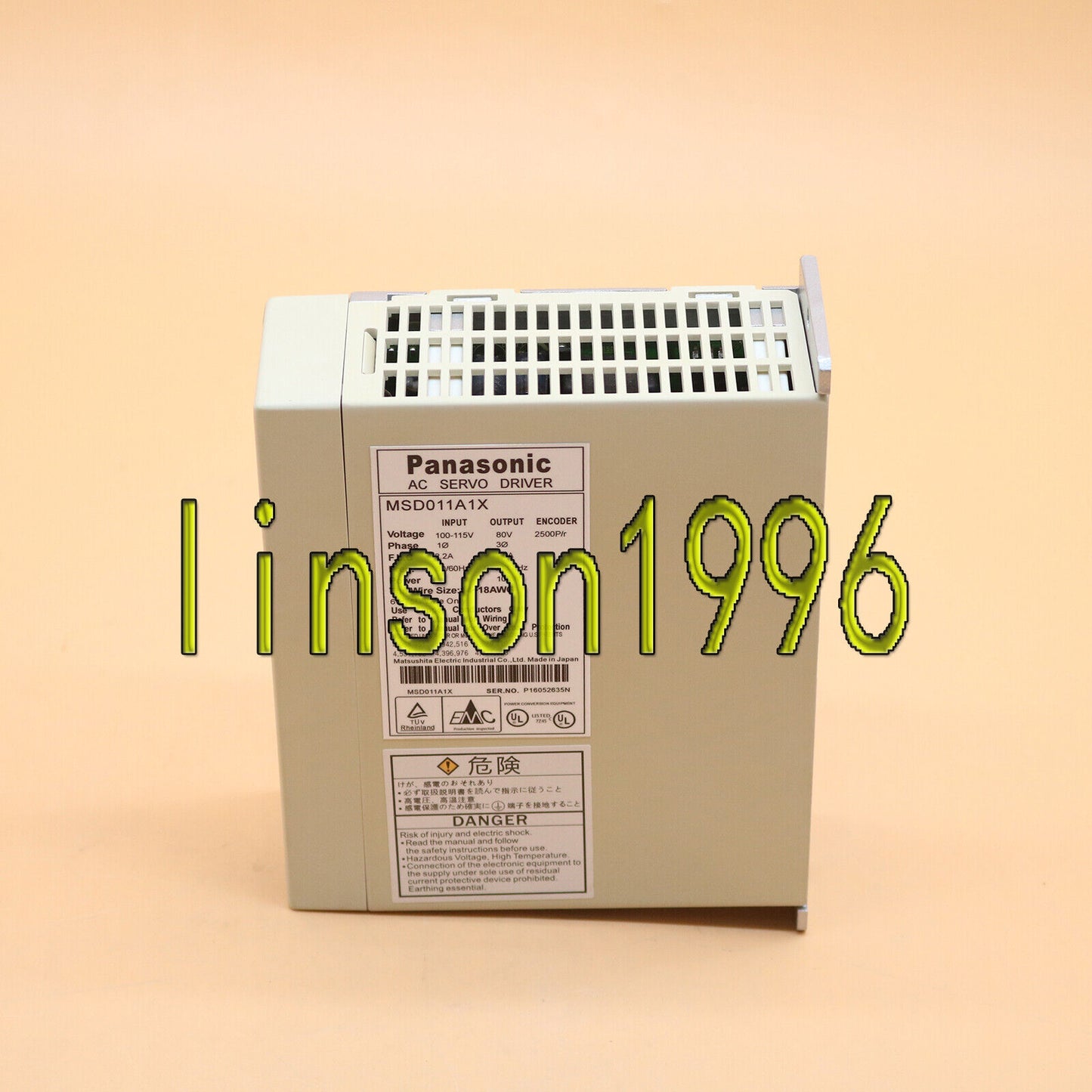 Panasonic MSD011A1XX AC Servo Driver 1PC Box - PANASONIC