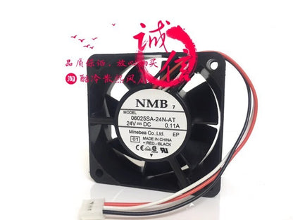 NMB 06025SA-24N-AT DC24V 0.11A 60*60*25MM 3-Wire Inverter Cooling Fan