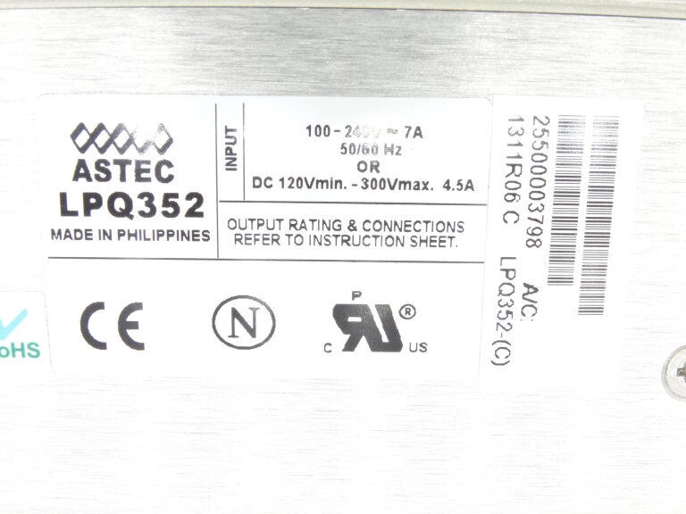 ARTESYN TECHNOLOGIES LPQ352 POWER SUPPLY PROFESSIONAL - ARTESYN TECHNOLOGIES