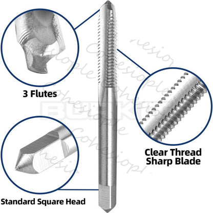 No 12-36 UNS Tap and Die Set Right Hand, 12 x 36 UNS Thread Tap and Round Die