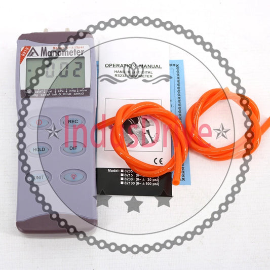 AZ8215 Portable Pressure Tester Digital Manometer Differential Pressure Meter