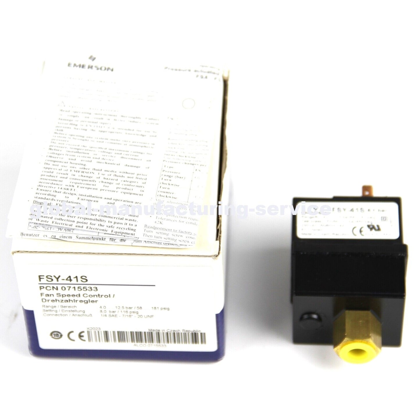 EMERSON FSY-41S Fan Speed Control - High-Speed Adjustable - EMERSON
