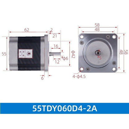 55TDY060D4-2A Permanent Magnet Synchronous Low Speed Motor 220V 0.08A 16W