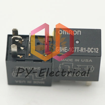4pcs For OMRON G8HE-1C7T-R1-DC12 High Current Automobile Relays DC12V 5-Pins #P