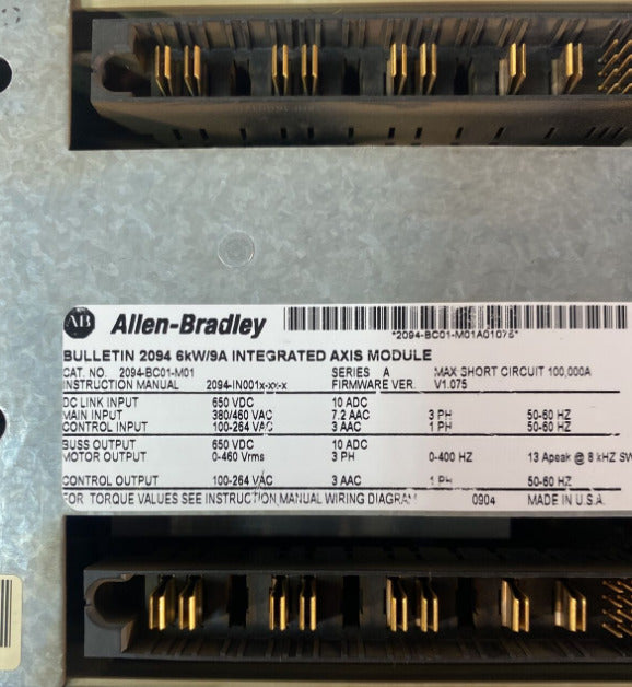 Allen Bradley Factory Sealed 2094-BC01-M01 Integrated Axis Module - ALLEN BRADLEY