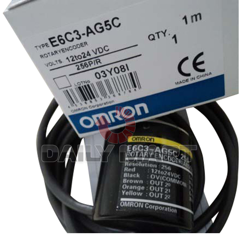 new OMRON E6C3-AG5C 256P/R OPTICAL ROTARY ENCODER 12-24V PLC MODULE