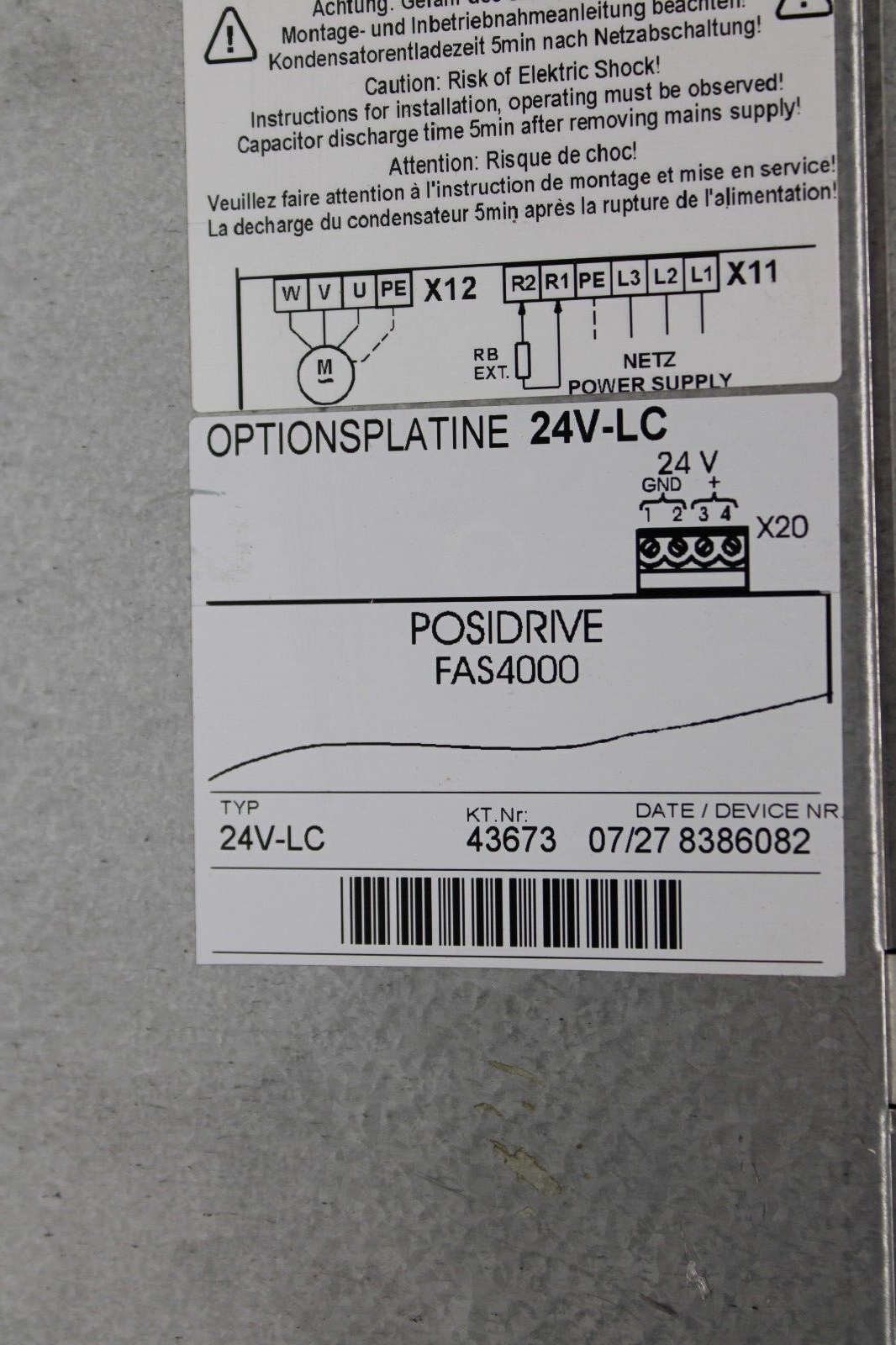 used Stober FAS4028 Posidrive - STOBER