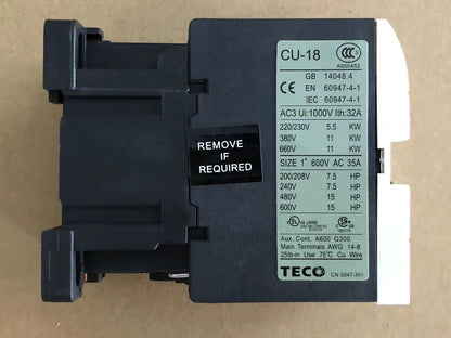 1pc CU18 TECO 220VAC contactor - TECO